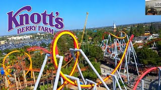 Knotts Berry Farm Rides Which is the Best Roller Coaster for first timers [upl. by Anazraf]