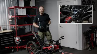 How to change out the countershaft sprocket on a RFN ARES Pro and Beta Explorer Electric Dirt Bikes [upl. by Oiralih]