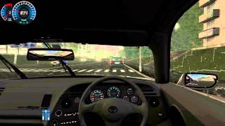 City Car Driving  Toyota Supra Rainy Evening Cruise [upl. by Palua]