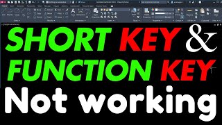 shortcut keys and function key not working in autocad autocadtips [upl. by Normac327]