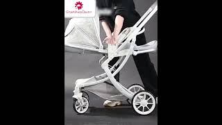 StarAndDaisy Luxe Ultima Travel Baby Stroller Easy Fold amp unfold Lightweight with Backrest [upl. by Jilleen]