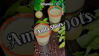 Amla Shots Gooseberry Juice Amla juice easyrecipe healthydrink youtubeshorts shortsfeed [upl. by Aimerej]