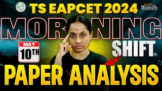 TS EAPCET 2024  10th Morning shift  Paper Analysis 🔥 TS EAPCET Live Paper Discussion [upl. by Dlaregztif706]