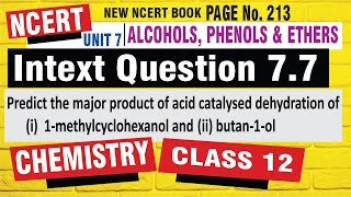 intext question 77 chemistry class 12  intext question 77 class 12  alcohol phenol ether [upl. by Gradey146]