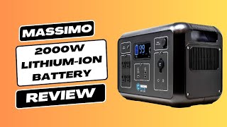 Massimo 2000w Portable Lithium Ion Battery Power Station Review 2024 [upl. by Abehsile]