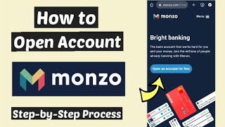 How to open monzo bank account in UK  Create monzo account online  Set up a Monzo Bank account [upl. by Ennayhs888]