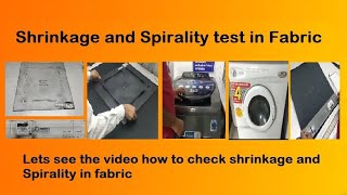 How to conduct shrinkage and Spirality test [upl. by Oiznun]