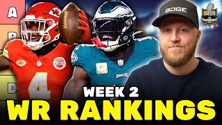 Top 36 Wide Receiver Rankings amp Tiers for Week 2  Fantasy Football 2024 [upl. by Gottfried]