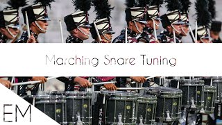 How to Tune a Marching Snare Getting the Drum Corps Sound [upl. by Asyl]