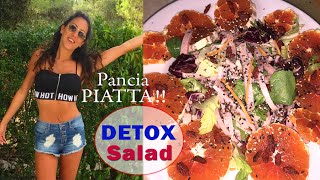 ELIMINARE LA PANCIA VELOCEMENTE  Insalatona DETOX   Carlitadolce [upl. by Mathe598]