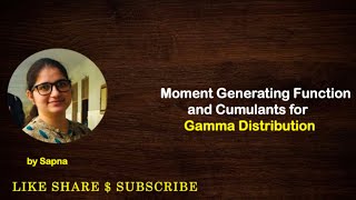 Moment Generating Function and Cumulants  by Sapna billionaireicon3311 [upl. by Gard]