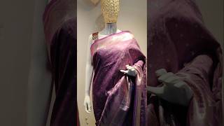 Banarasi silk siroski work designer saree youtubeviral youtubeshorts viralshort viralreels [upl. by Kciredohr]