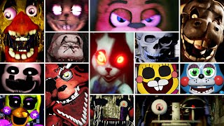 Jumpscares Collection 30  Nightmare Expanded Withered Remastered and more [upl. by Eedrahc728]