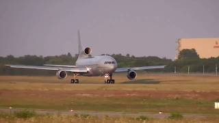 Royal Air Force TriStar taking off from Hannover Airport [upl. by Nagram516]