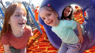 🌋 DADDY DAUGHTER DATE 🌋 Lava Monster with Adley and Navey playing at the Duck Park then icecream [upl. by Boorer]