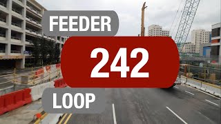 SMRT Buses Feeder 242  Bus Service Route Visual [upl. by Modla]