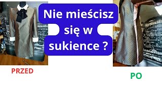 Pomysł na kreatywne poszerzenie sukienki Za ciasna sukienka Z czego zrobić wstawki w za sukience [upl. by Wentworth733]