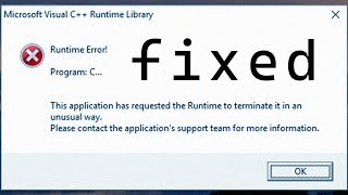 Assertion failure visual C Runtime Library I How To Fix Microsoft Visual C Runtime Library 100 [upl. by Aliled]