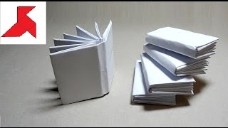 DIY 📗 📙 📘 How to make a mini BOOK from A4 paper [upl. by Carrie]