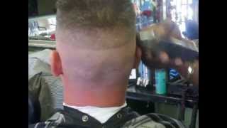 Flat Top Skin Fade Haircut Military Cut Part 1 of 2 [upl. by Yup598]