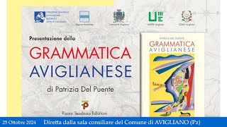 Presentazione del volume quotGRAMMATICA AVIGLIANESEquot  25 Ottobre 2024 [upl. by Rothschild]