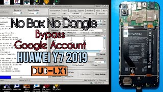 Huawei Y7 2019  DUBLX1  FRP Remove Google Account  No Box  with Miracle  Fix unlock the device [upl. by Irwin]