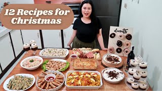 12 Recipes for Christmas  w mini Dessert Section [upl. by Yrreg52]