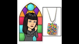 How to make a Stained Glass Resin Pendant [upl. by Anirret792]