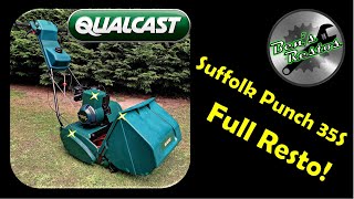 Retro Qualcast Suffolk Punch 35S Cylinder Lawnmower Restoration Walkaround and Test Cut [upl. by Yolane]