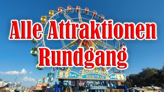 Regensburger Herbstdult 2024  Alle Attraktionen Rundgang FULL HD [upl. by Marcus]