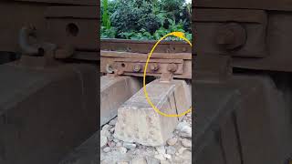 Loose railway track joint vibrates on high speed train Dancing Line railway shorts [upl. by Gotthelf]