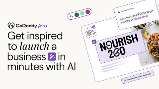 AI and GoDaddy Airo™ make it easy to take those first steps to launch a business [upl. by Biddick718]