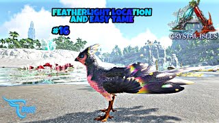 FEATHERLIGHT LOCATION AND EASY TAME 16  ARK CRYSTAL ISLES PLAY IN MOBILE [upl. by Marji569]