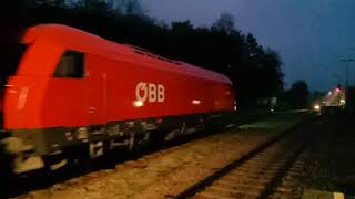 Bahnhof traisen kurz nach 700 am 23102024 Güterzug Richtung hohenberg [upl. by Philly]