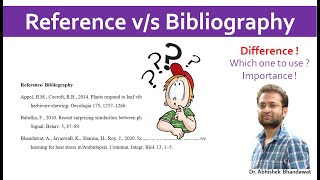 Difference between Reference and Bibliography Which one to you use in research article or thesis [upl. by Ena418]