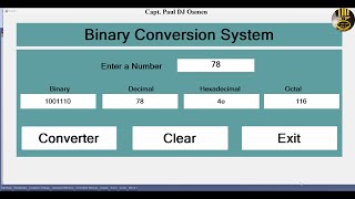 How to Convert Binary Hexadecimal Decimal and Octal in C [upl. by Britni]