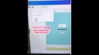 How to Customize Lines on Canva [upl. by Leasi]