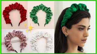 ✔Diadema ScrunchiesCómo hacer ScrunchiesTiara de TelaDiy Scrunchies HeadbandAccesorio Costura [upl. by Lucchesi]