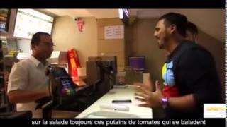 Un rappeur lâche un gros freestyle au Mac Do [upl. by Beatrisa]