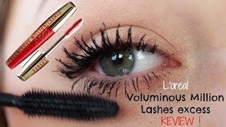 Loreal Voluminous Million Lashes excess mascara REVIEW amp DEMO [upl. by Ricarda]