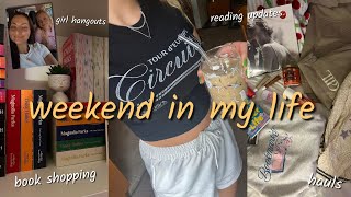 weekend in my life 🧸🍓📖  girl hangouts hauls  reading updates [upl. by Sulienroc]