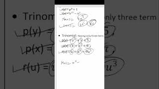 Polynomial Type  Trinomial  POLYNOMIAL  CLASS 9  9th  exam basicmath education mathematics [upl. by Ahcrop]