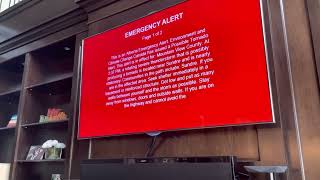 Alberta Emergency Alert  Possible Tornado Alert July 7 2022 EAS 13 [upl. by Washko]