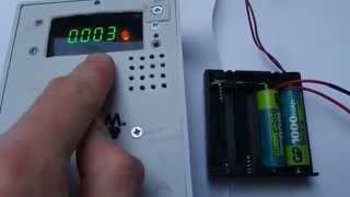 Měřič kapacity analyzátor akumulátorů  Battery capacity meter analyzer [upl. by Tak]