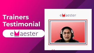 eMaester has given me the most suitable job  Review by Sujata  Testimonial [upl. by Wandy]