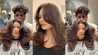 BUTTERFLY HAIRCUT TUTORIAL STEP BY STEP LAYERD HAIRCUT BUTTERFLY HAIRCUT INSTAGRAM HAIRCUT [upl. by Aleemaj]