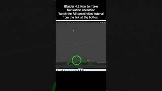 Blender 42 How to make translation animation  Tutorial 2024 blender translation 3danimation [upl. by Malinda]