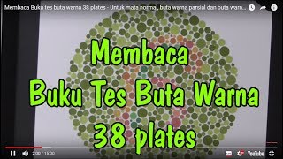 Cara Membaca Buku tes buta warna Isihara 38 plates  How to read isihara 38 color blind test book [upl. by Alin305]