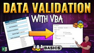 VBA For Beginners Data Validation Taken To The Next Level [upl. by Ateuqirne]