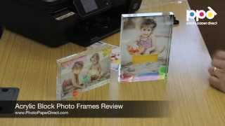 Acrylic Block Photo Frames Review [upl. by Adnical530]